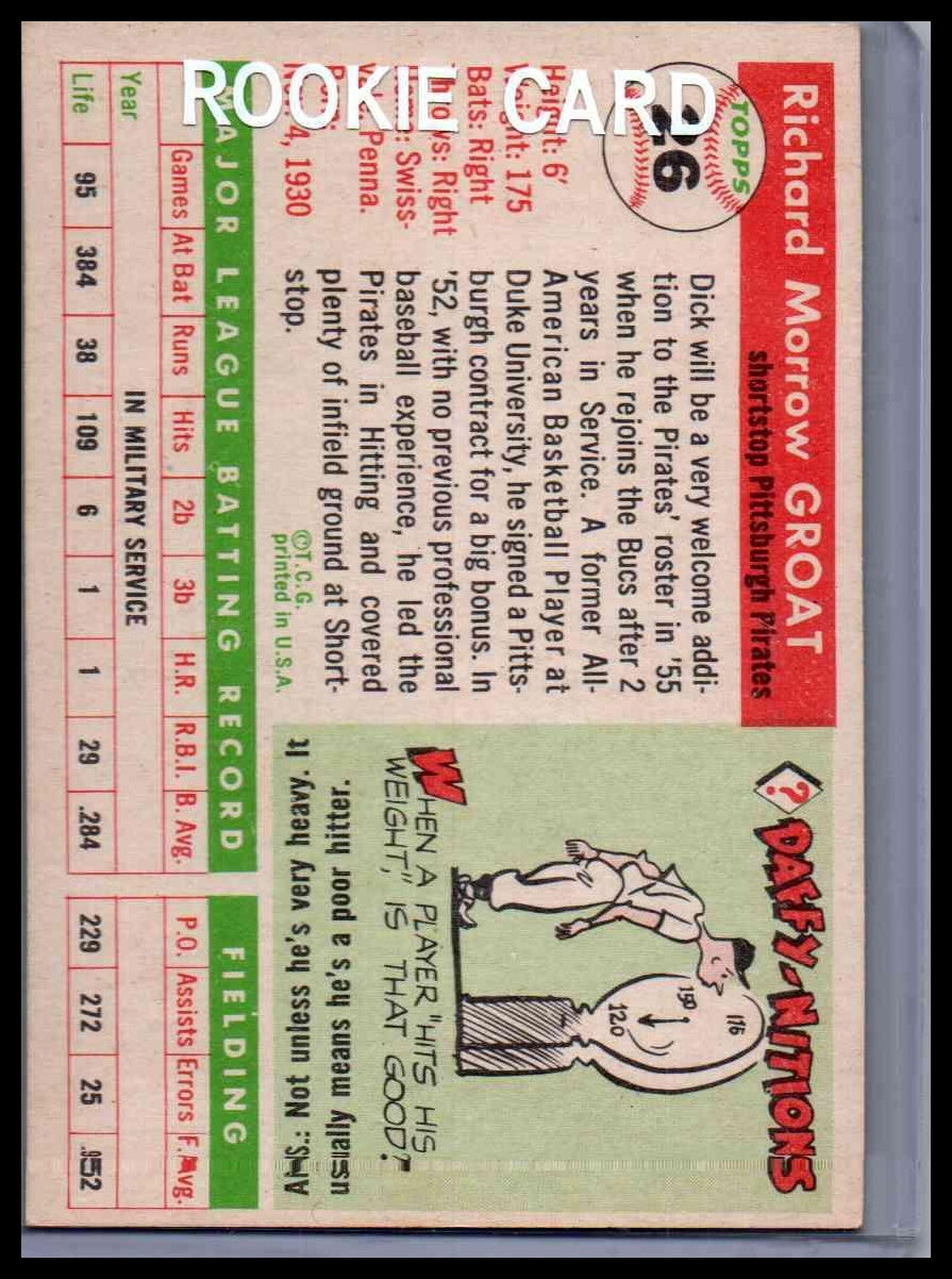 1955 Topps Dick Groat #26