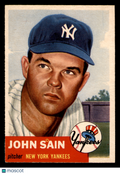 1953 Topps Johnny Sain #119