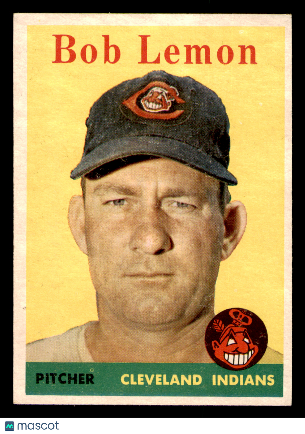 1958 Topps Bob Lemon #2 [Yellow Team]