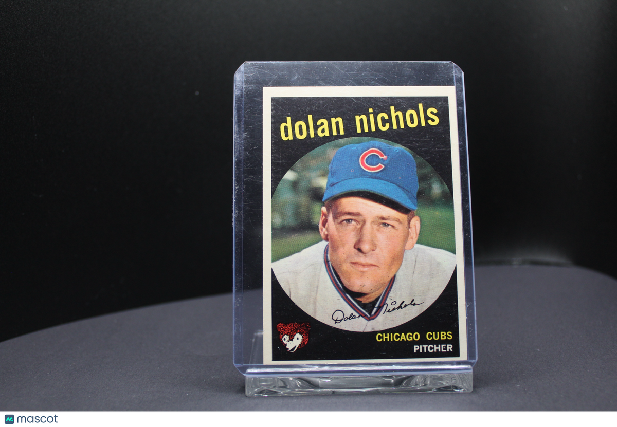 1959 Topps Dolan Nichols #362 Variation Nicely Centered RC