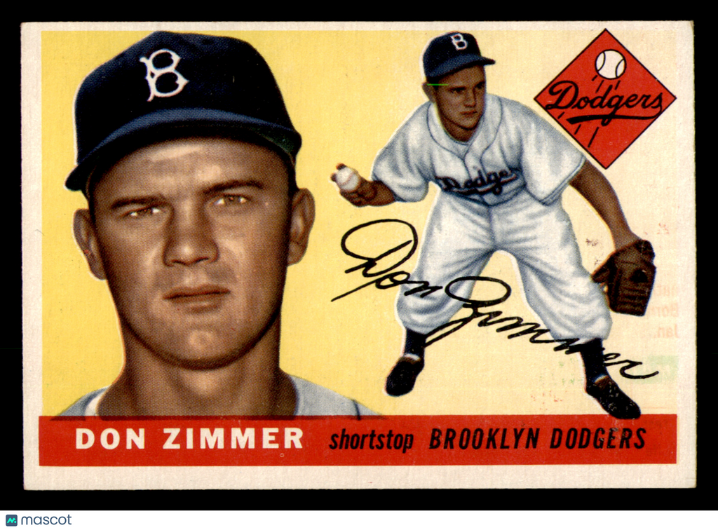 1955 Topps Don Zimmer #92 RC Vintage