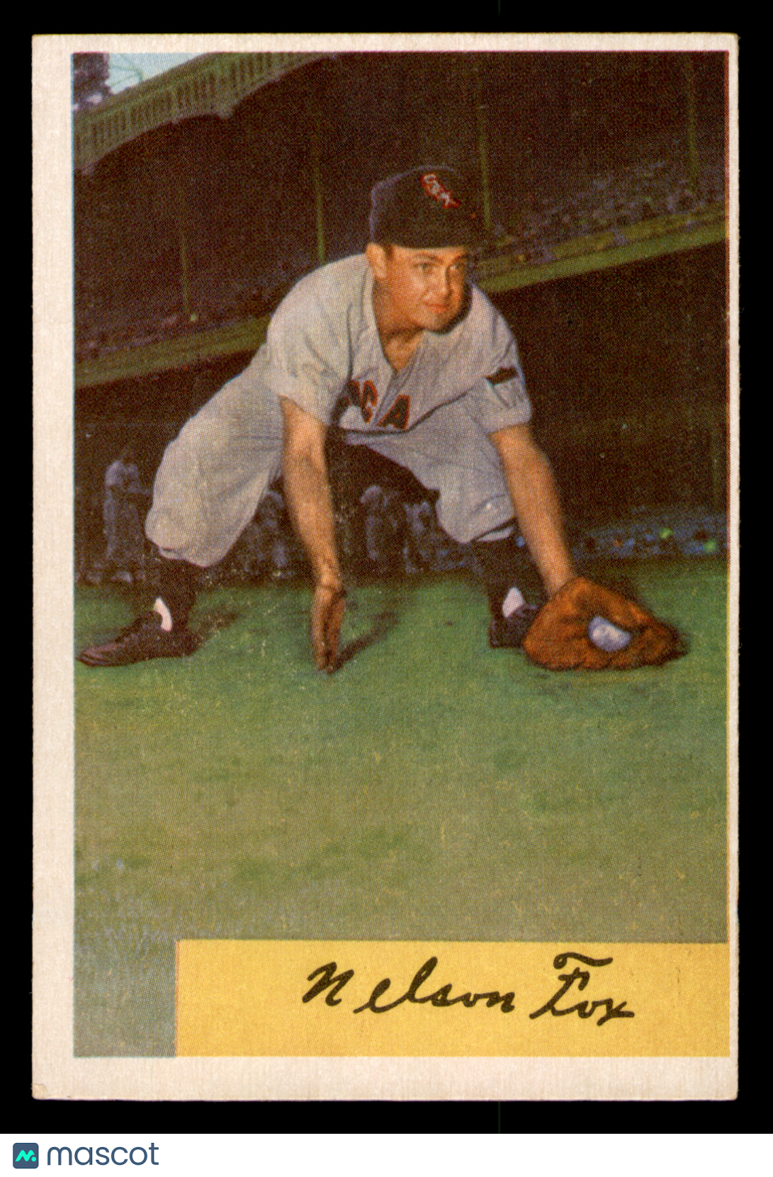 1954 Bowman Nelson Fox #6 HOF