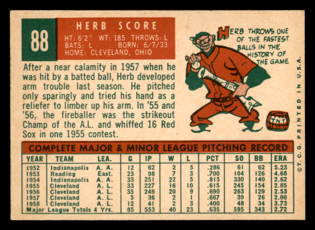 1959 Topps Herb Score #88