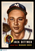1953 Topps Jack Dittmer #212
