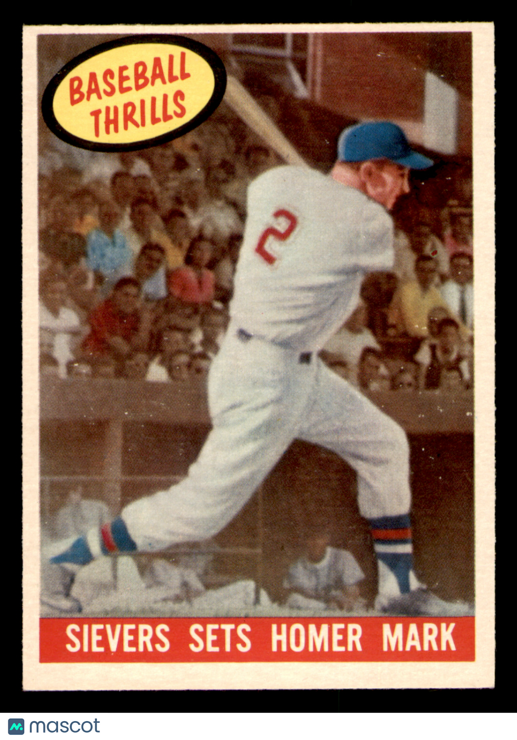 1959 Topps Roy Sievers #465 - Sievers Sets Homer Mark