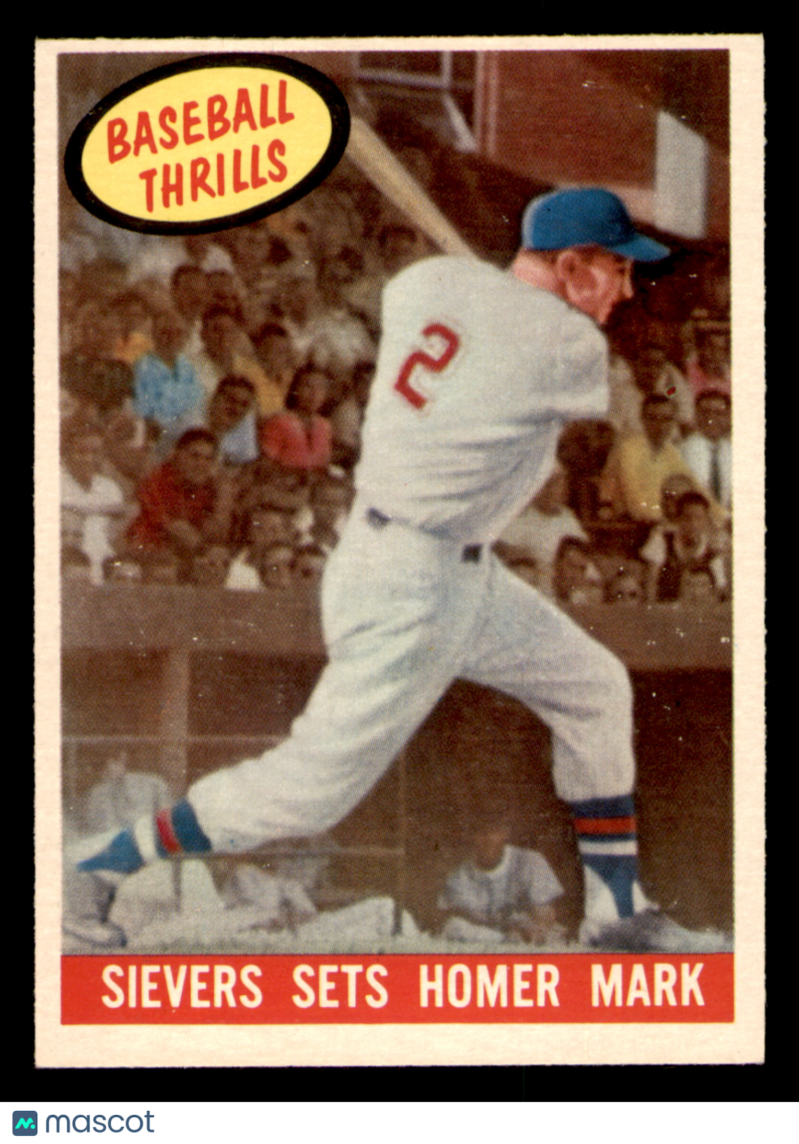 1959 Topps Roy Sievers #465 - Sievers Sets Homer Mark