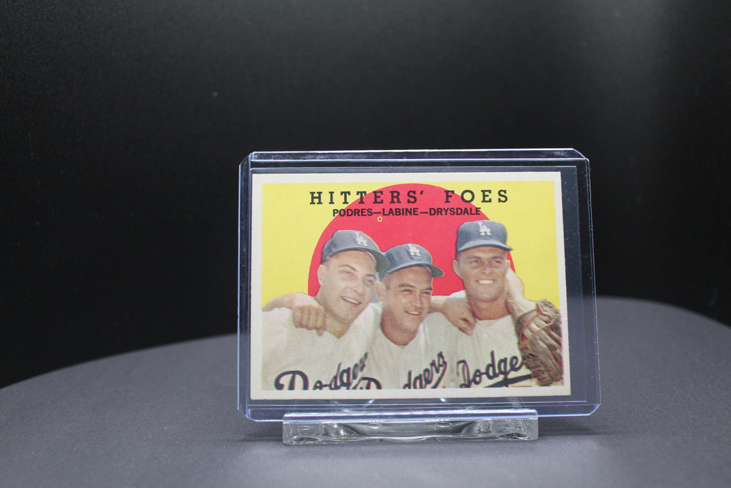 1958 Topps  Hitters Foes (Don Drysdale, Clem Labine, & Johnny Podres) #262