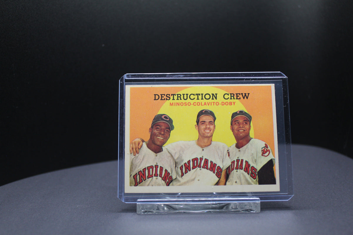 1959 Topps  Destruction Crew (Larry Doby, Minnie Minoso, & Rocky Colavito) #166