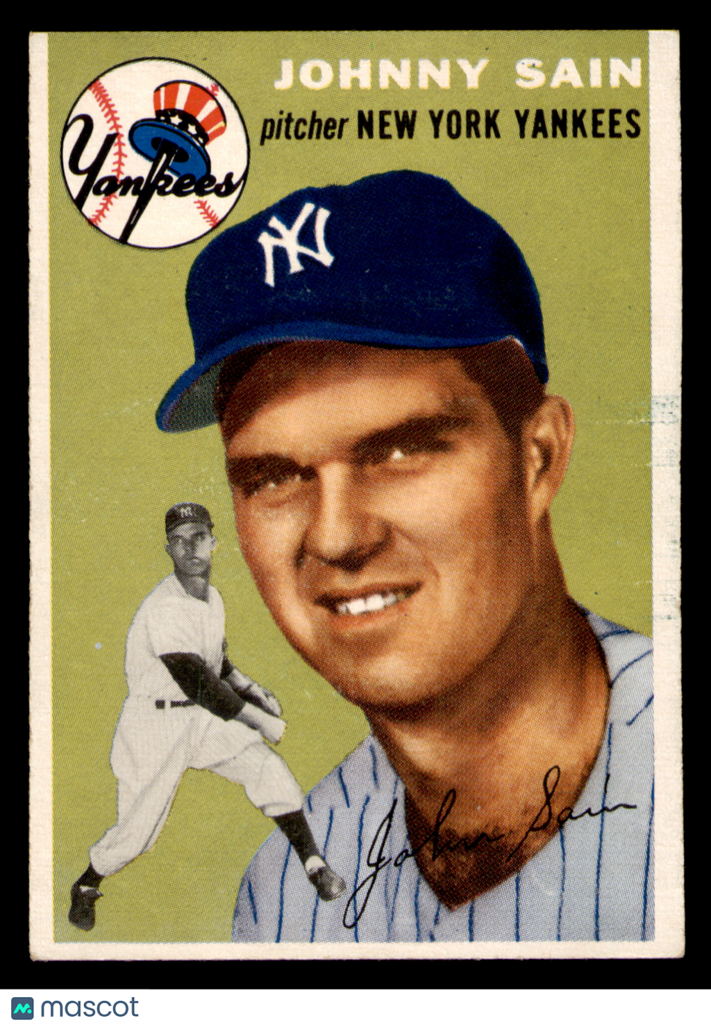 1954 Topps Johnny Sain #205