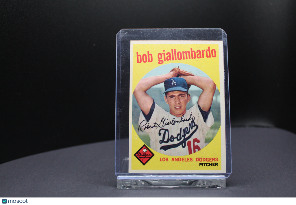 1959 Topps Bob Giallombardo #321 (With Option Statement) Variant