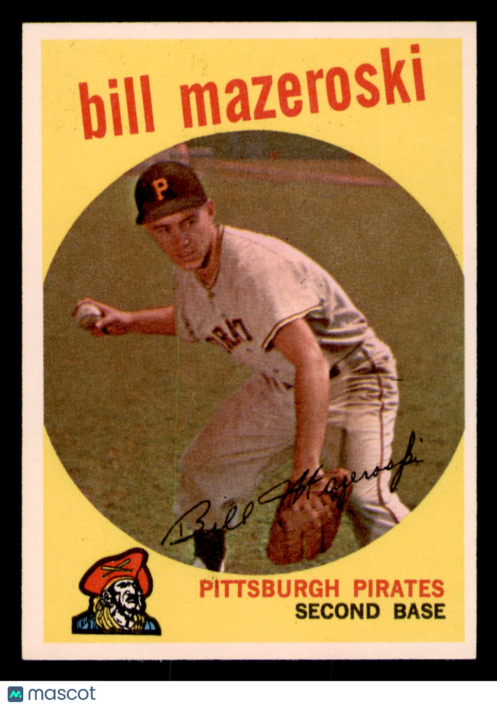 1959 Topps Bill Mazeroski #415 HOF