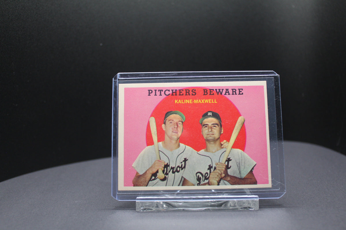 1958 Topps Pitchers Beware - Charlie Maxwell Al Kaline #34